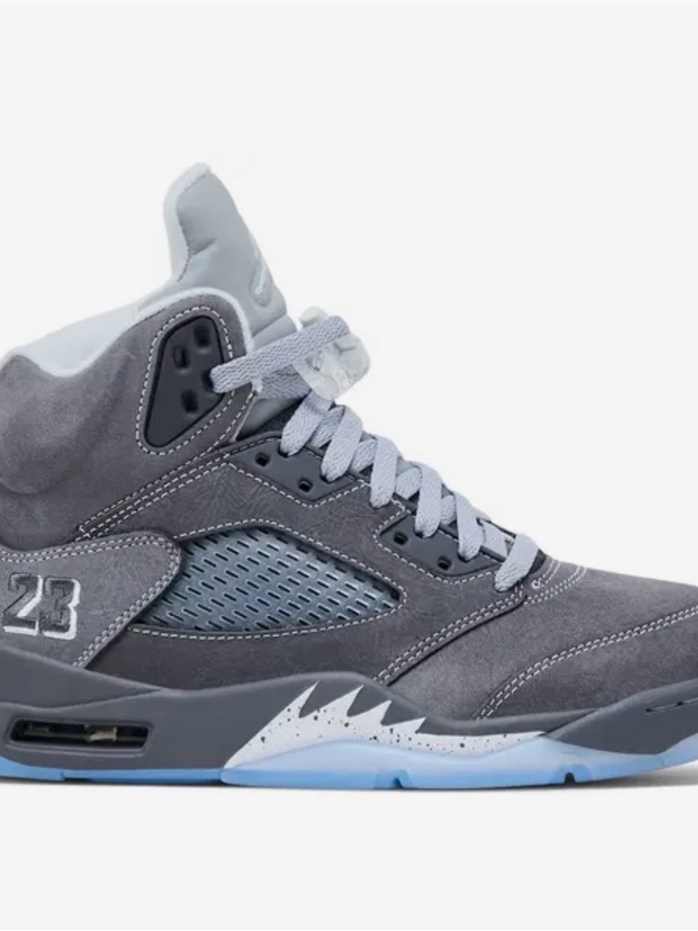 Jordan Men’s Grey Suede High-Top Sneakers